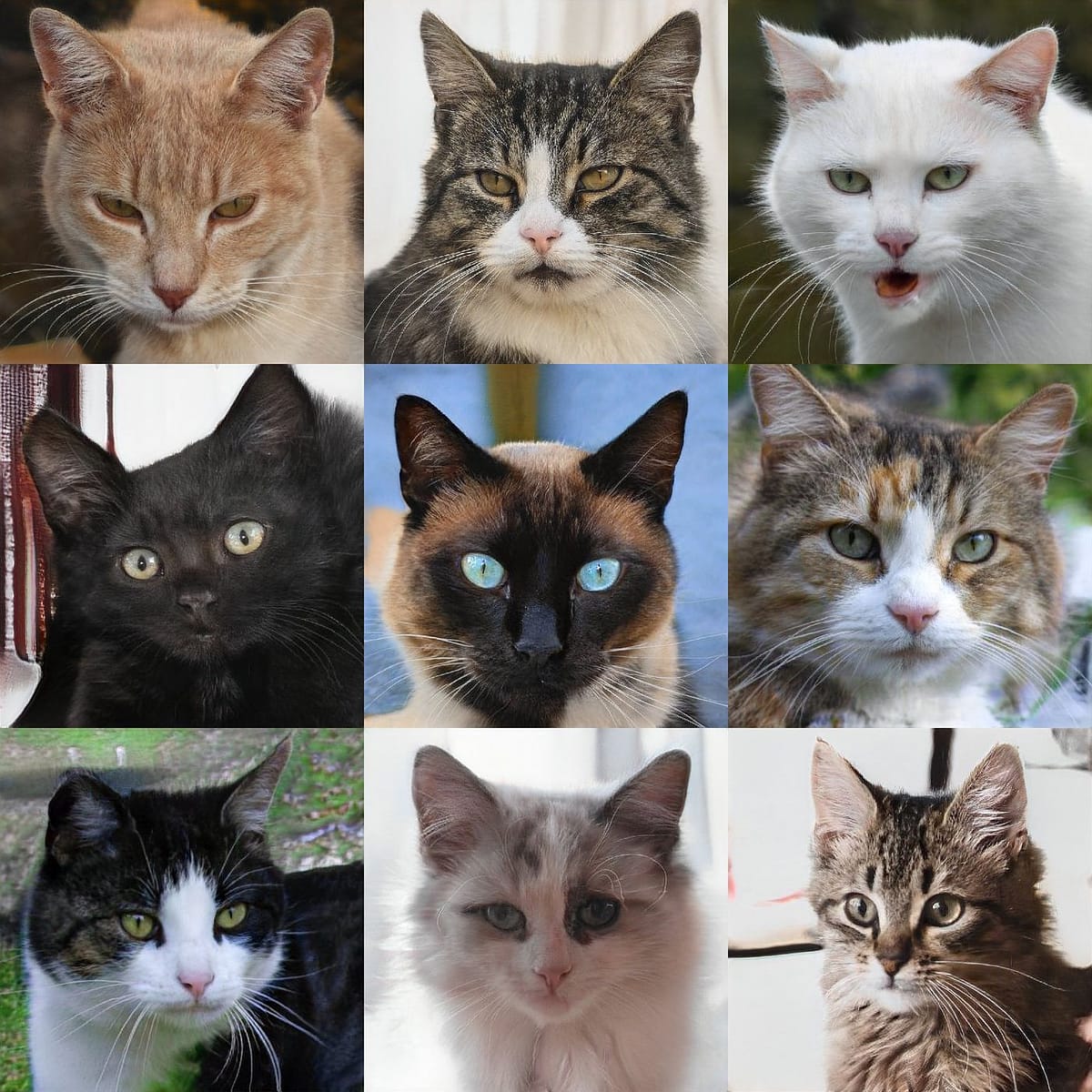 This a group of cats.