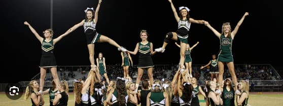 A picture of cheerleading
