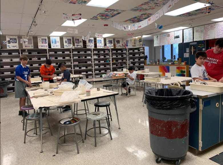 This is Ms. Oberle Art room